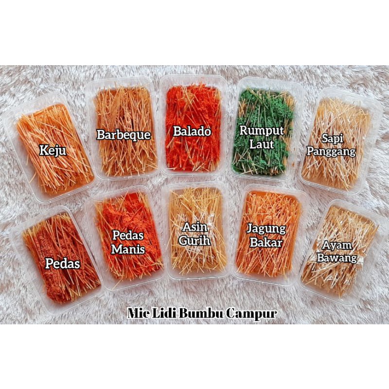 {PROMO COD} Mie Lidi 12Rasa BOX 500ML 100gr Free BUBLE