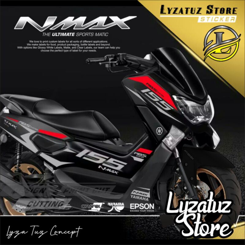 Promo STICKER / STIKER STRIPING CUTTING N MAX SIMPEL DAN KEREN N-MAX