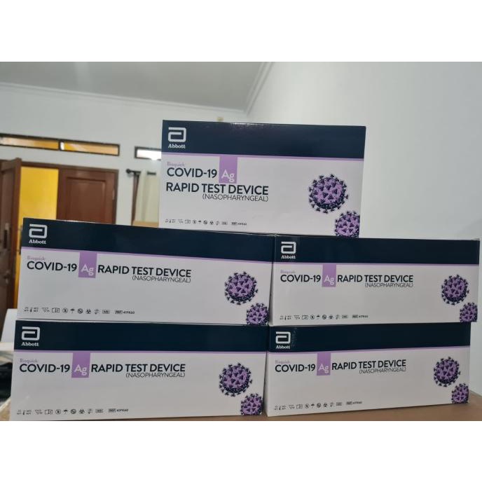 New Abbott | Swab Antigen Panbio/Bioquick | Nasal Rapid Test Ori Hermandiantoromart