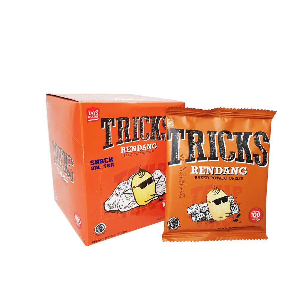 TRICKS BISKUIT KENTANG POTATO BAKED CHIPS 1 BOX ISI 10 PCS SNACK CRIPS MAKANAN RINGAN KERING