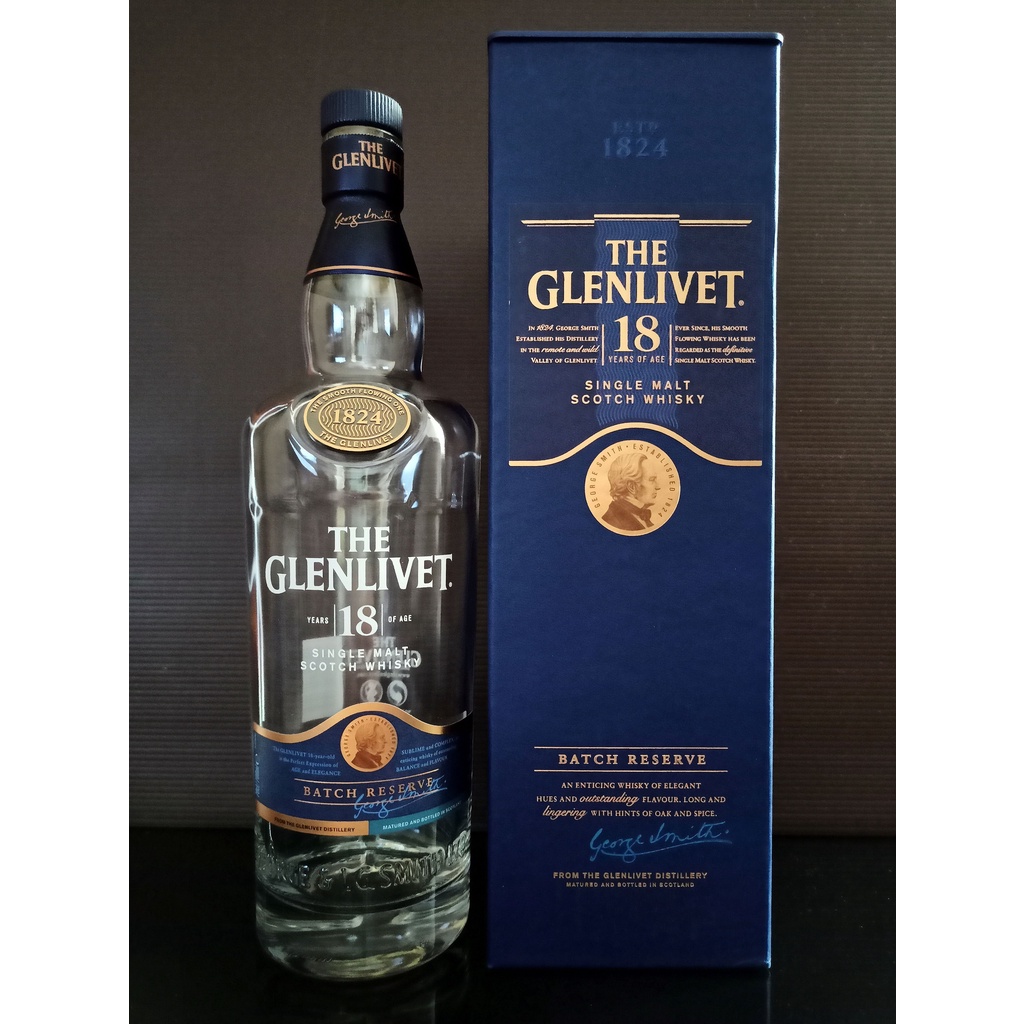 Botol bekas miras The Glenlivet 18 700 ML + Box