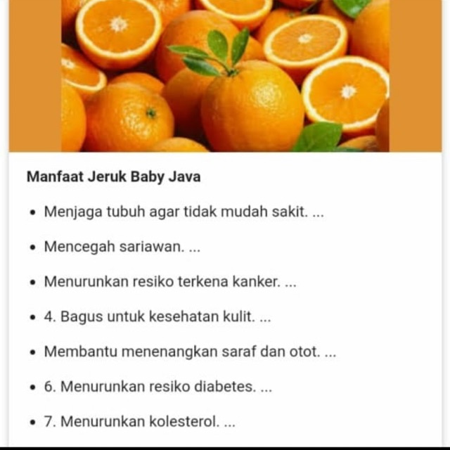 

Jeruk baby dijamin manis