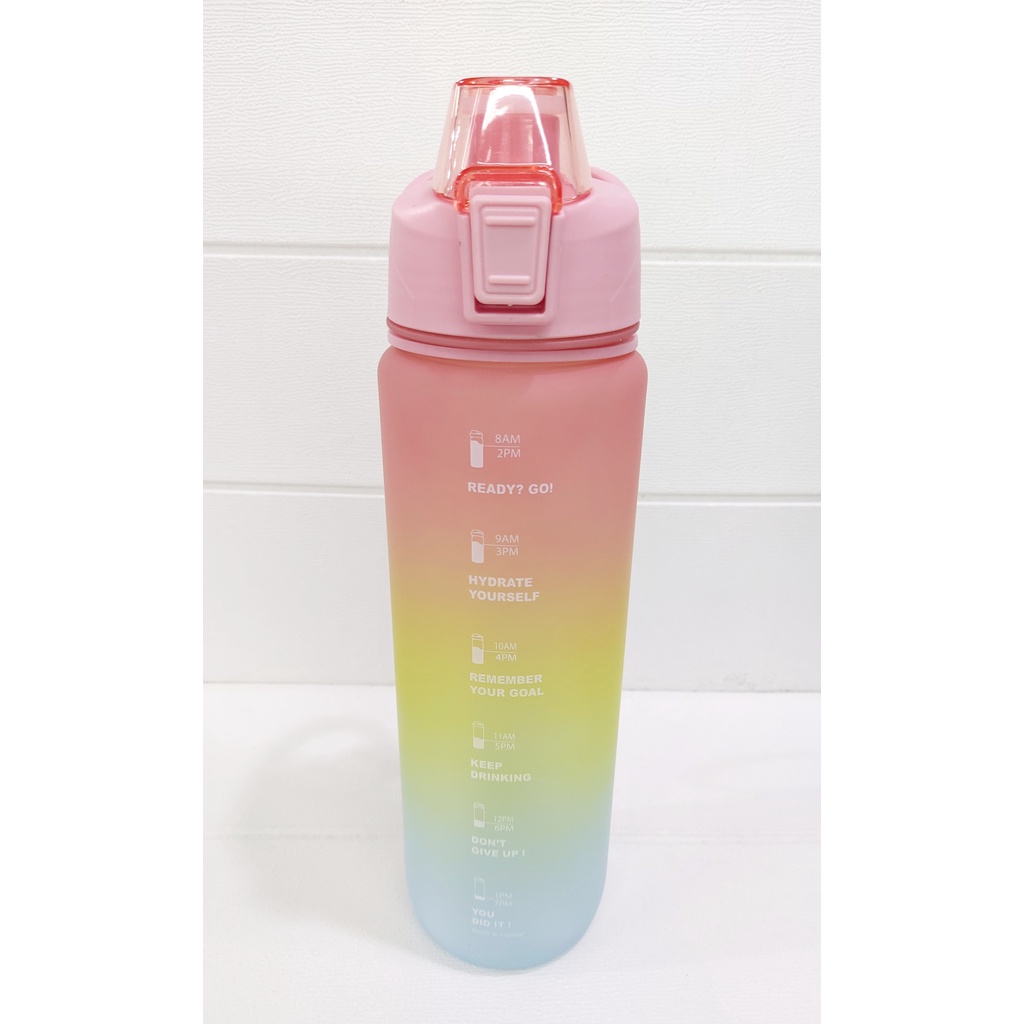 NEW - BOTOL MINUM 1 LITER GRADASI PASTEL COLOURFULL