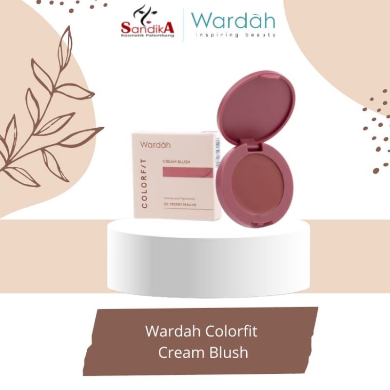 WARDAH COLORFIT Cream Blush Intense Pigmented 3gr