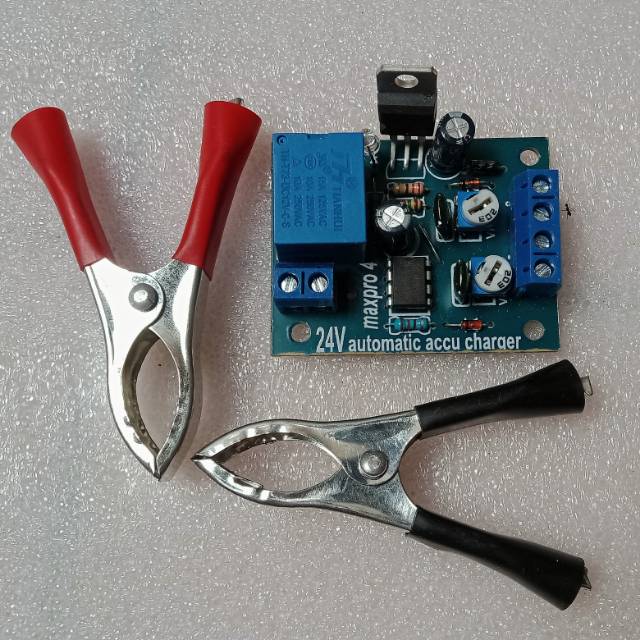 kit aki charger 24v maxpro 4 dan japit aki