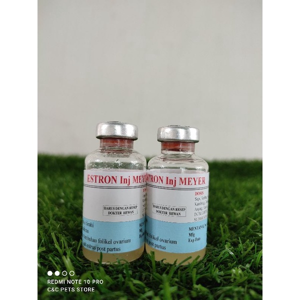 Estron Injeksi Meyer 20 ml obat birahi untuk hewan peliharaan (betina)