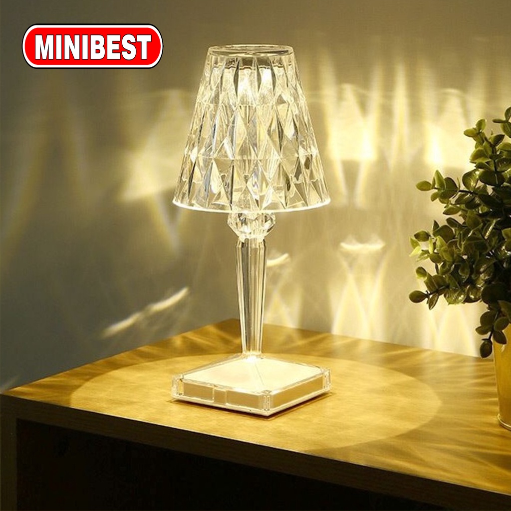 [MB] Lampu Hias Model Kristal / Table Light Kristal Lampu Hias 3 Cahaya / Lampu Meja Kristal