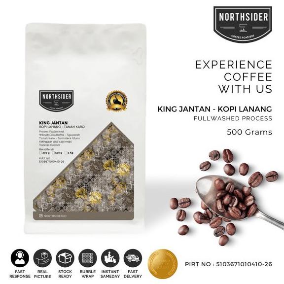 

BL BIJI KOPI ARABIKA KING JANTAN TANAH KARO 500GR NORTHSIDER COFFEE