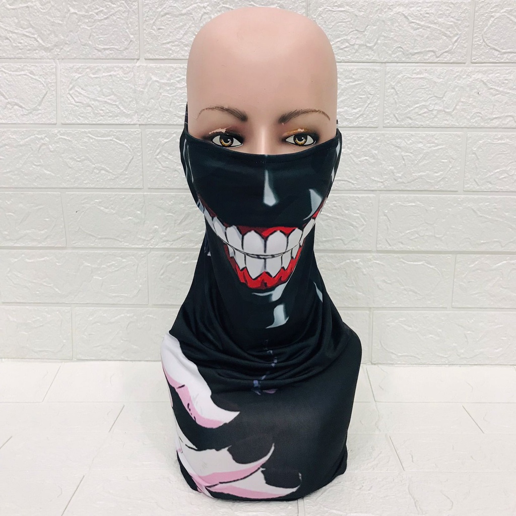 Buff Kaneki Tokyo Ghoul Premium Masker Wibu