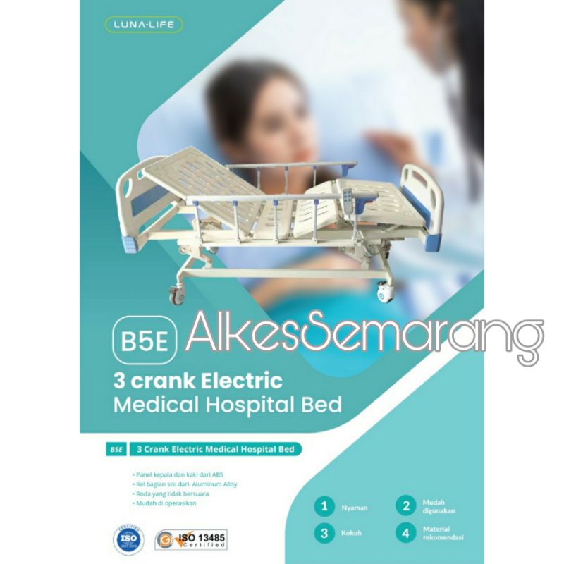Bed Pasien 3crank Luna Elektrik