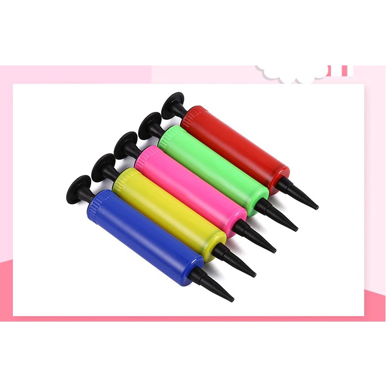 Pompa Balon Mini Aksesori Balon Inflator Balon Pompa Udara Tekan Tangan Alat Dekorasi Pesta Ulang Ta