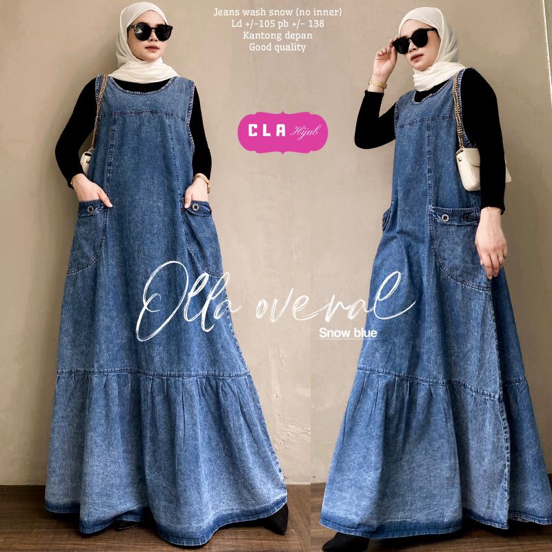 OLLA OVERALL / OVERALL JEANS / JEANS MAXY / CLA HIJAB