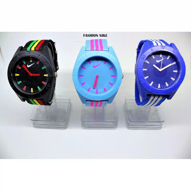 JAM TANGAN SPORT NIKE | STRAP KAIN CEWEK COWOK