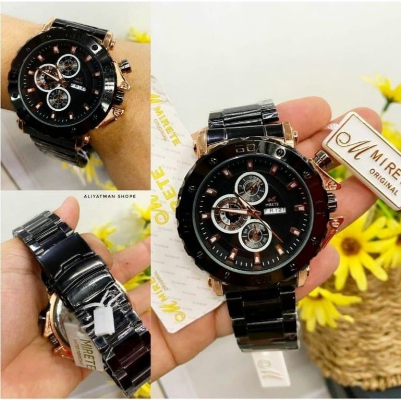 JAM TANGAN PRIA ANALOG MIRETE TAHAN AIR ORIGINAL MODEL SPORTY REALPICK SESUAI FHOTO BISA COD || JAM TANGAN PRIA TANGGAL HARI AKTIF FREE BOX || JAM TANGAN PRIA HARGA PROMO TERMURAH