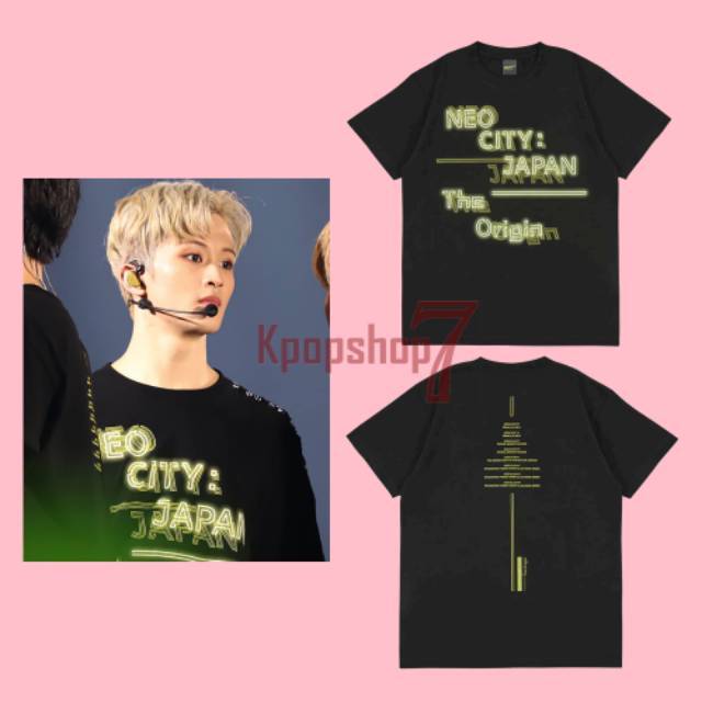 Baju nct 127 kaos nct 127 tshirt nct 127 neo city japan yellow