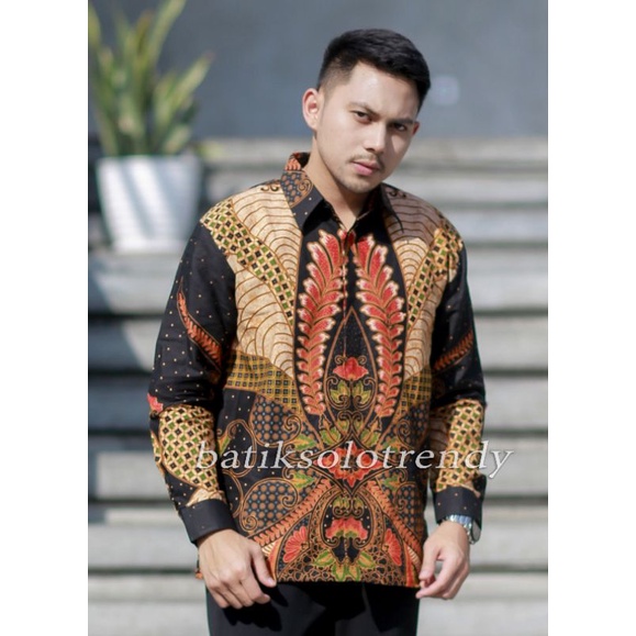 MOTIF 250 KEMEJA BATIK / BAJU BATIK LENGAN PANJANG KAIN HALUS MURAH LAPIS FURING