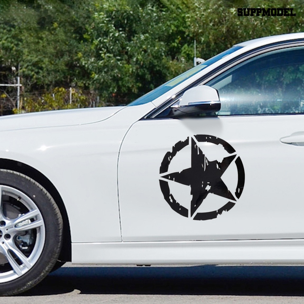 Stiker Decal Motif Bintang Anti Air Untuk Dekorasi Mobil / Motor