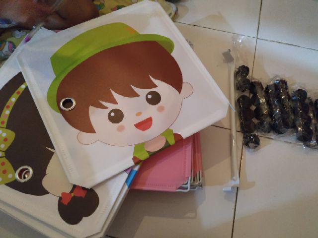 Lemari Pakaian Plastik Rak Serbaguna Susun Lemari Baju Anak 8 Pintu/kotak