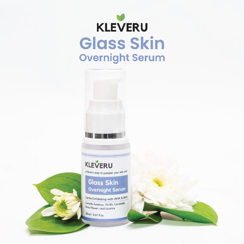 Glass Skin Overnight Serum(Serum, Overnight, perawatan, skin, kleveru glass skin)