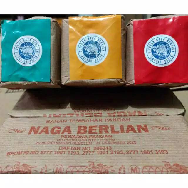 

Pewarna Pangan Makanan Sepuhan Sepuan Bubuk Bahan Tambahan Pangan NAGA BERLIAN