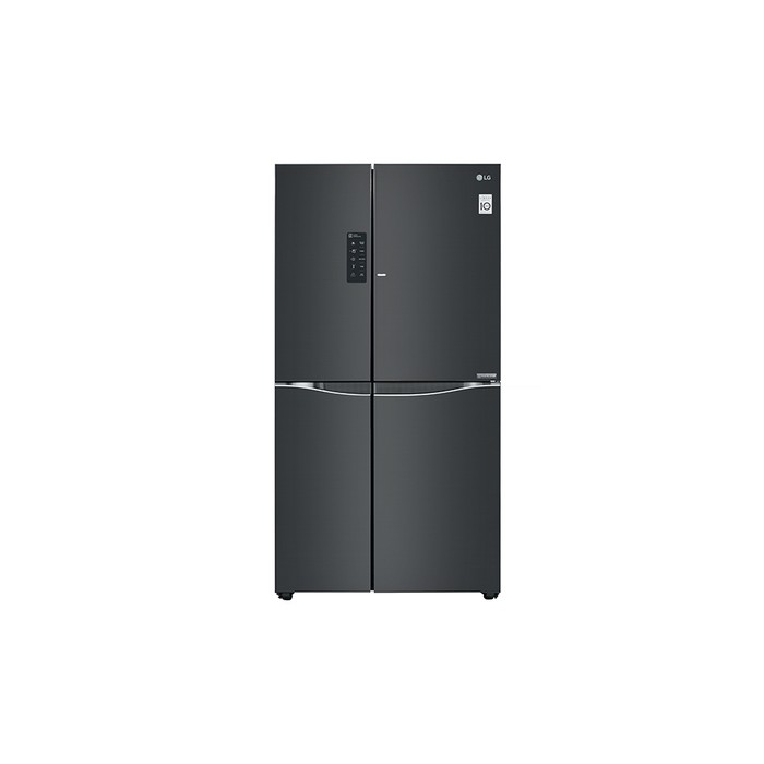 Kulkas Side By Side LG GC-M 247UGBW 675 Liter Door In Door Black Glass Inverter Kompresor SmartThinQ
