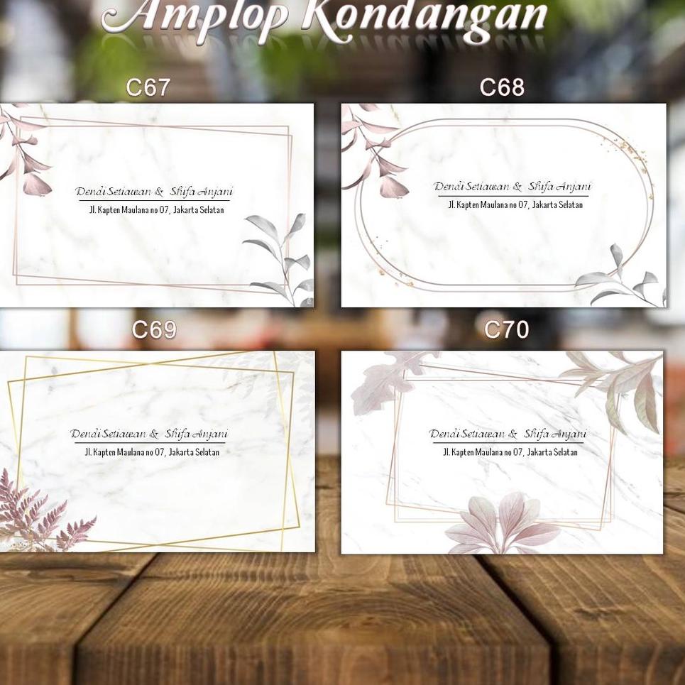

TREND TERKINI Kode C67, C68, C69, C70 - Amplop Kondangan / Amplop Dsain / Amplop Nama - @TM_Desain isi 50 pcs ✯ 862