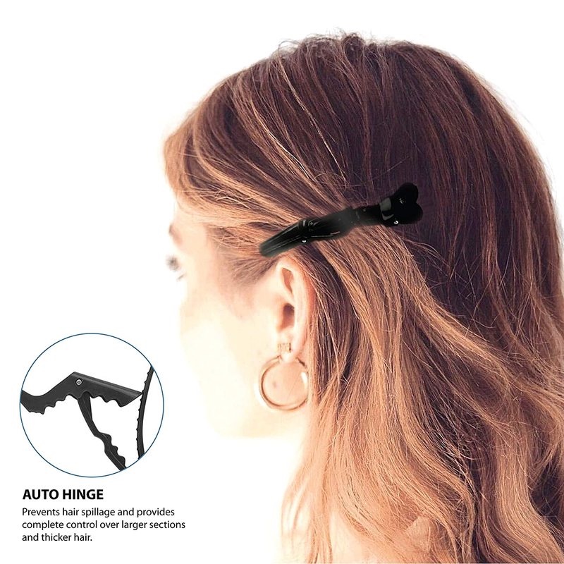 [1Piece Professional Plastic Nonslip Crocodile Hairclip for Salon Hair Styling ] [Make up Tools]