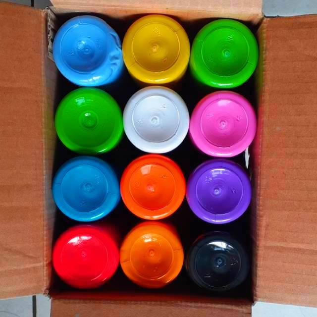 

Cat lukis styrofoam/sterofom/gabus / Cat Air / Cat Acrylic Cat Lukis Color Mewarnai 250ml