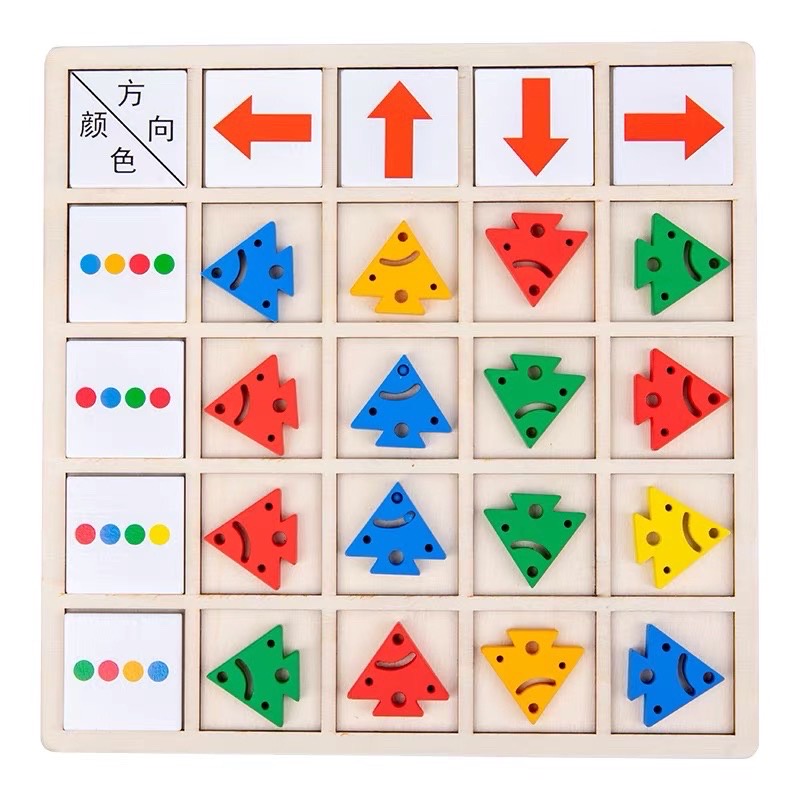 Color Direction Wooden Learning Board