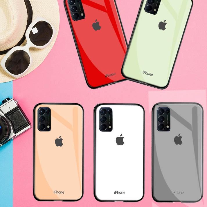 Barang Pilihan.. Softcase Glass Kaca [M154] Oppo Reno 5 Reno 5F Reno 4 Reno 2F - Case Hp Oppo Reno 5