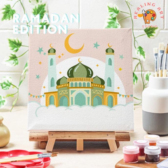 

Painting by number Kit Lukisan Masjid Al Aqsa Hampers Ramadhan Art set