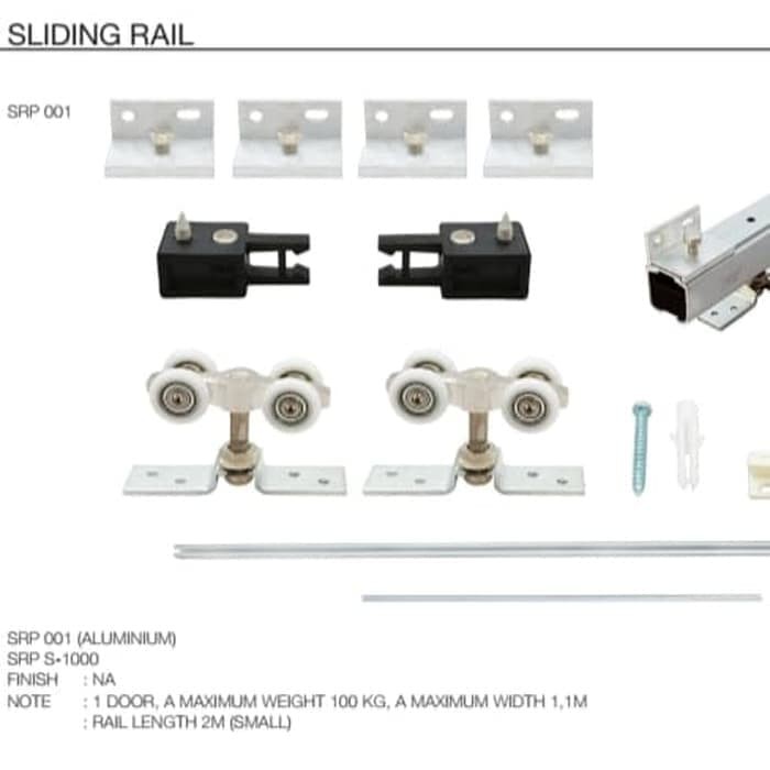 Rel Pintu Geser Sliding Paloma QHSRP 001 2 M Rel Pintu Sliding Rel Pintu Sleding Geser Murah