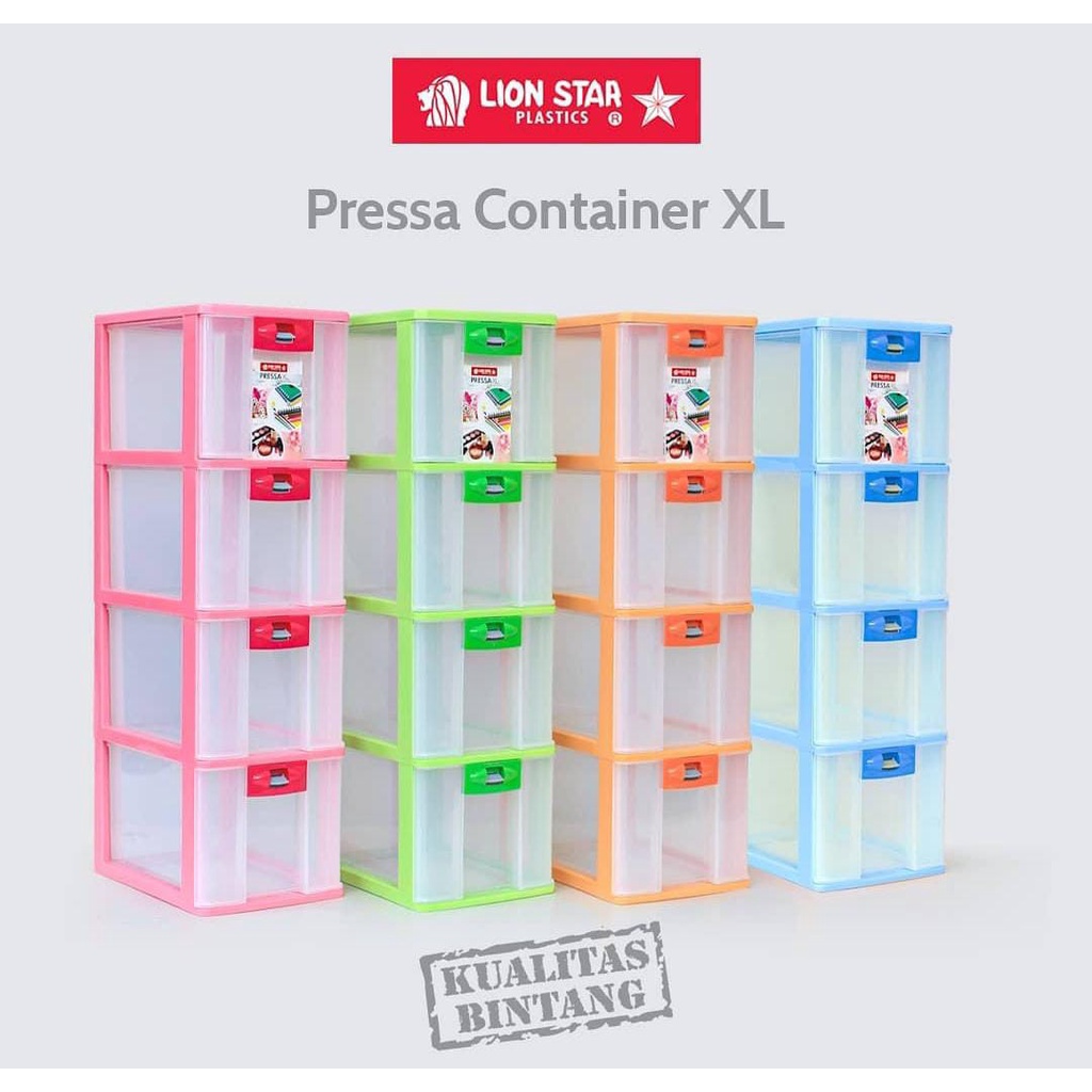 Pressa Container XL4 (CD OK) PR-24 Lion Star / laci tempat penyimpanan benang sebaguna