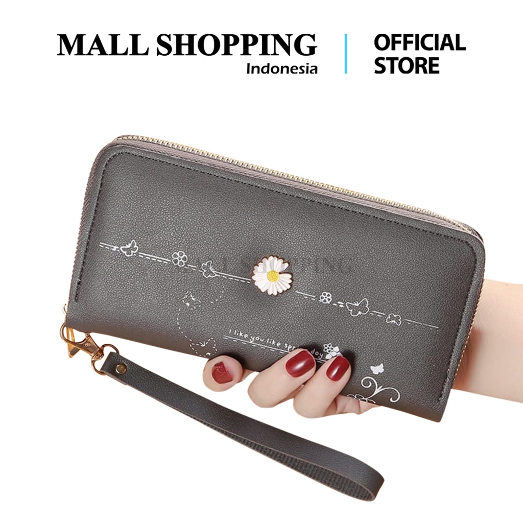 (COD) Dompet Kartu Wanita plus Tali Women Wallet Import MALLSHOPPING