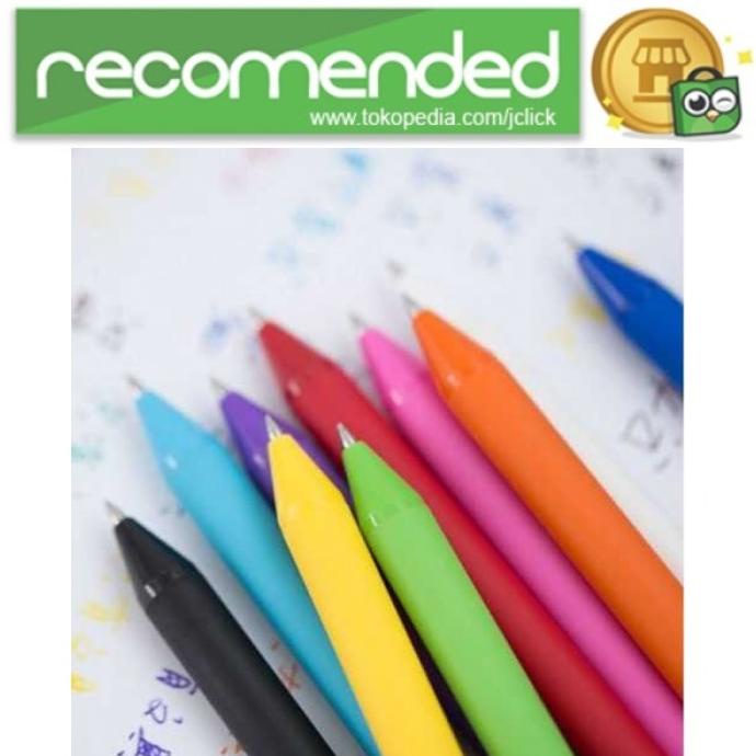 

Murah Laris Kaco Pure Candy Gel Pen Pena Pulpen Bolpoin 0.5Mm 10Pcs - Multi Warna