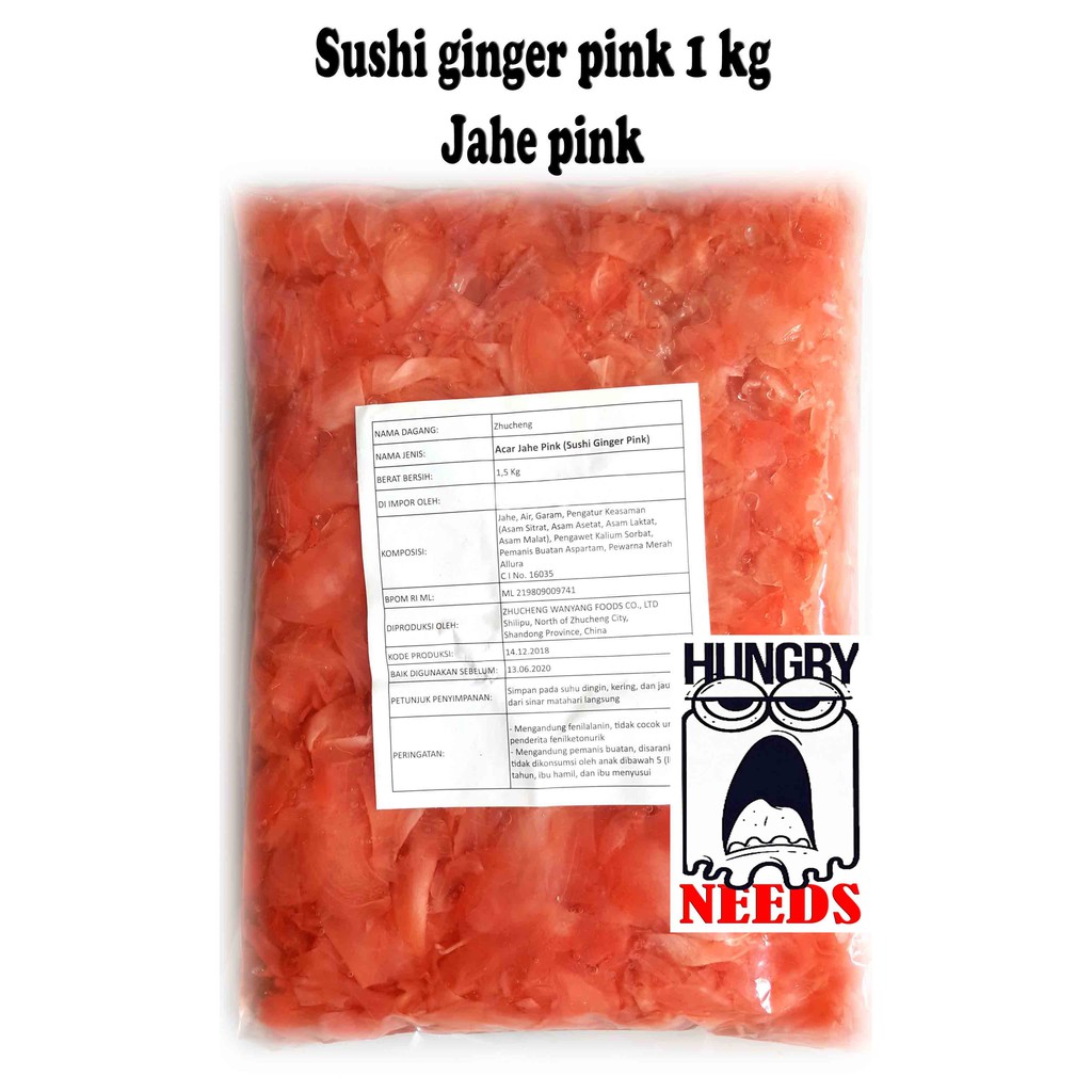 

SUSHI GARY / GINGER PINK 1 KG IMPORT / JAHE PINK UTK SUSHI