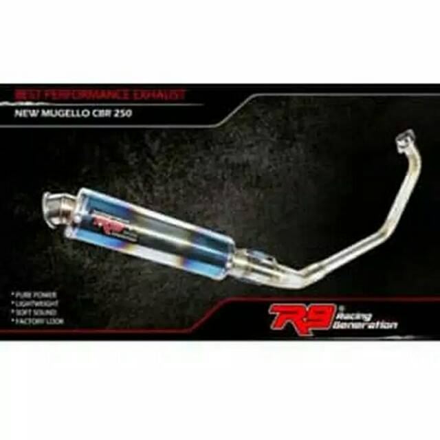 KNALPOT R9 ORIGINAL MOTOR NINJA 250 CARBU