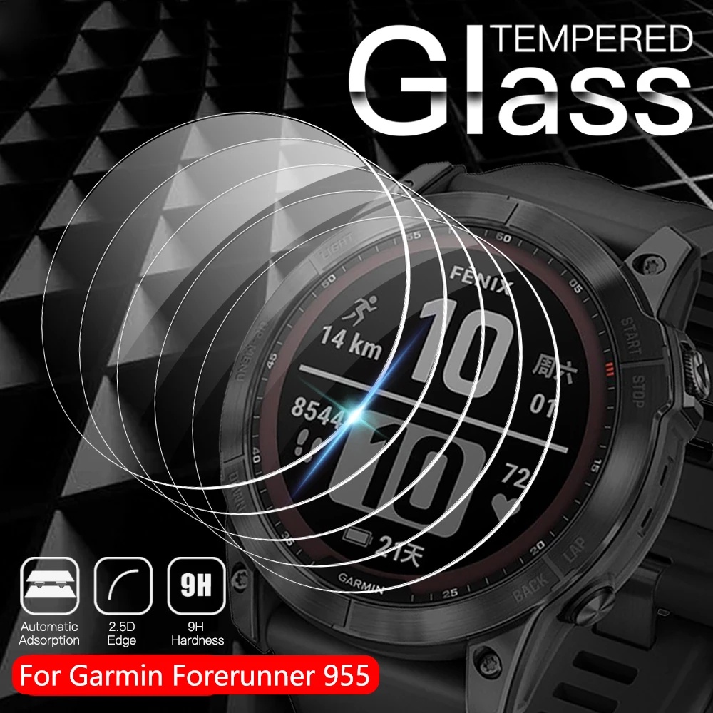 Tempered Glass Pelindung Layar Smartwatch Garmin Forerunner 955