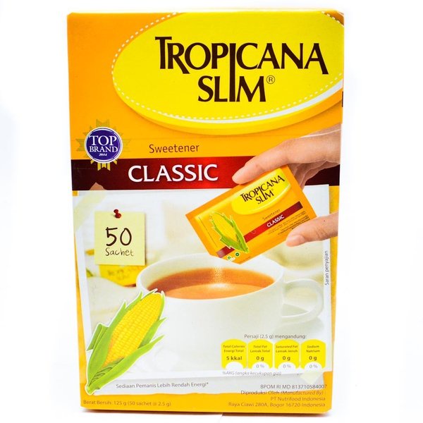 Tropicana Slim Classic isi 50 Sachet Gula Rendah Kalori