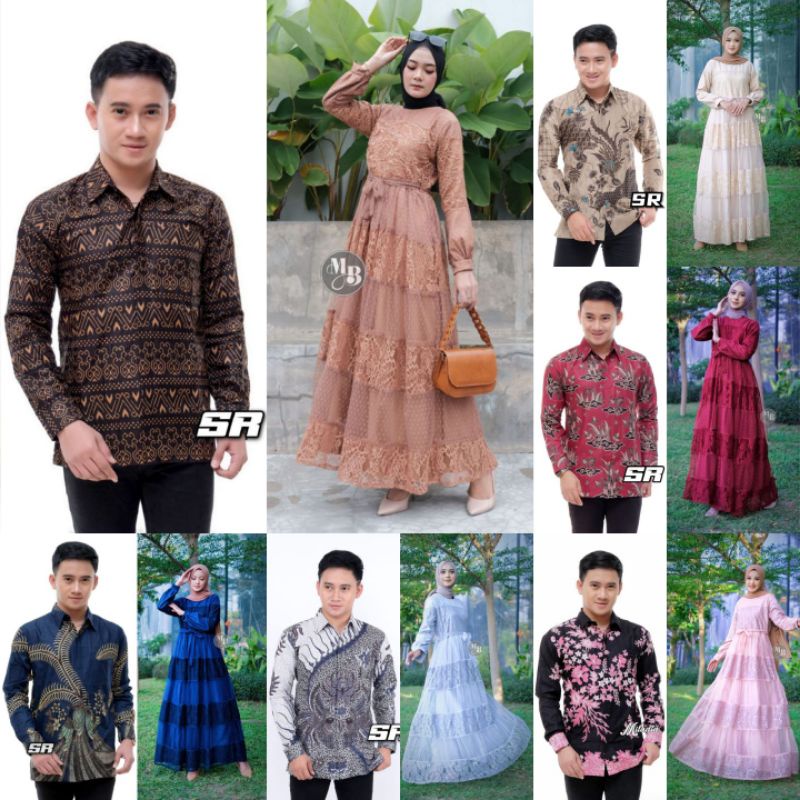 BAJU SERAGAM BATIK COUPLE GAMIS PASANGAN SARIMBIT KELUARGA CUSTOM ANAK / KEMEJA PRIA / BUSANA WANITA