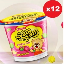 

Nyam Nyam Bubble Puff Coklat / Strawberry 12x18 gram