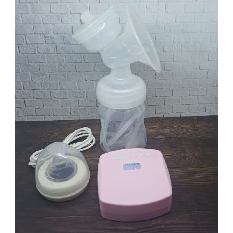 Pompa ASI Elektrik Otomatis Milk Breast Pump free BPA Akupresur 3D Material PP Food Grade MZ jn