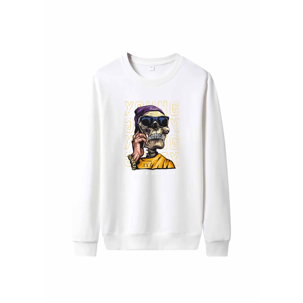 Sweater Pria Young And Cool Crewneck Pria M - XXL