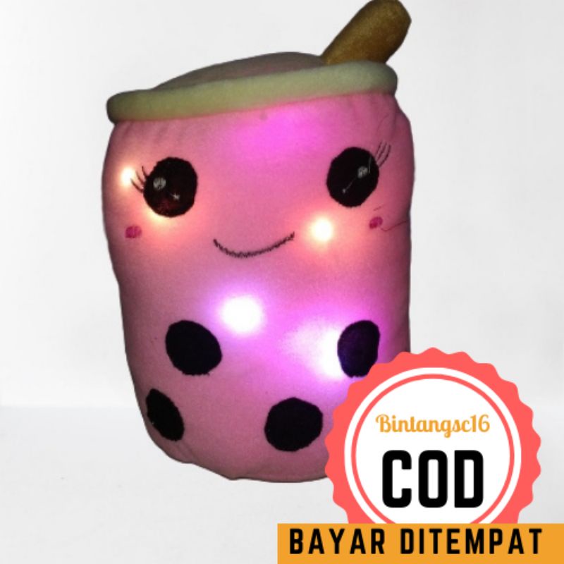 boneka boba led/Boneka boba milktea/mainan anak
