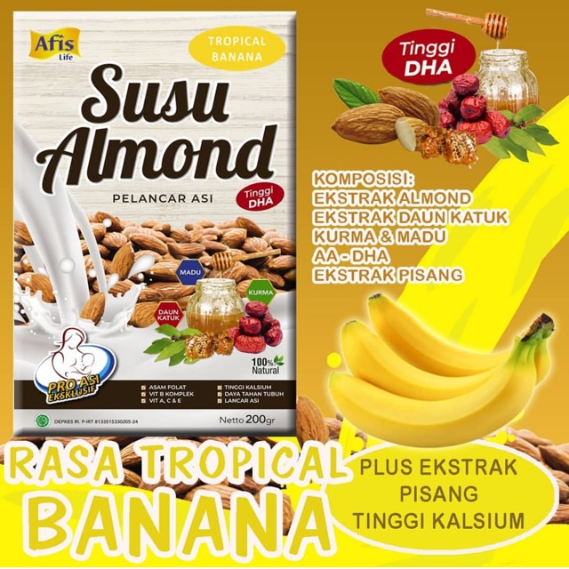 Afis susu almond