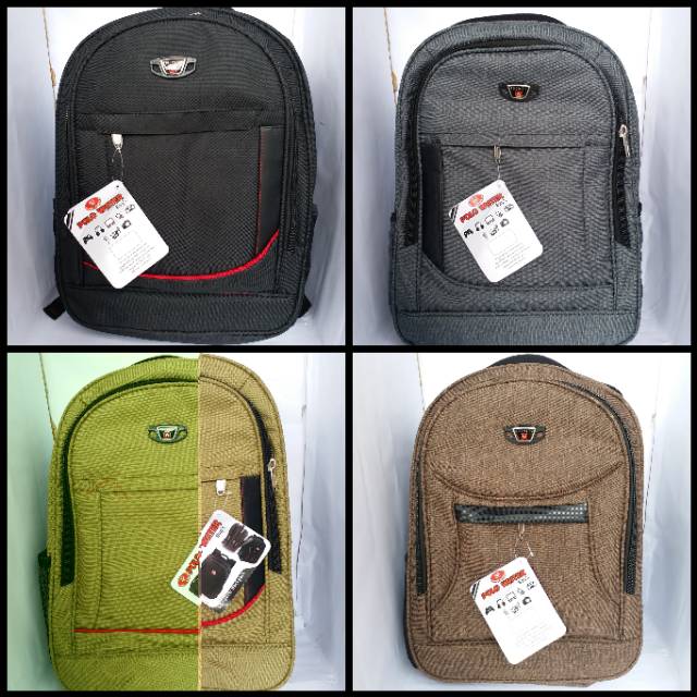 Tas Punggung Ransel Polo Water kanvas Original produk