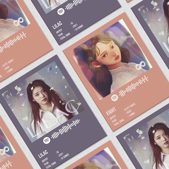 Kpop Spotify Poster A5 - IU