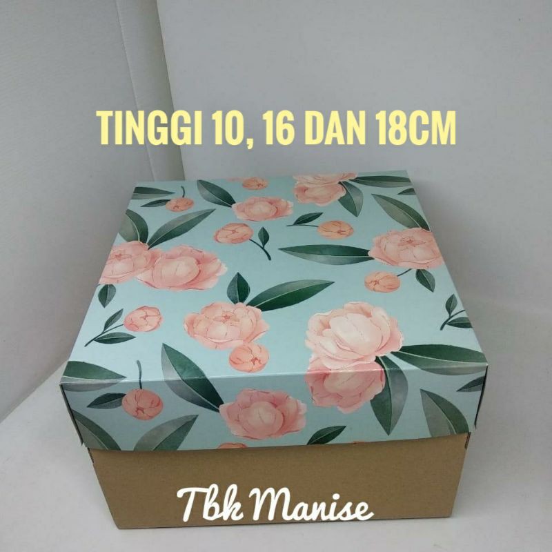 

Box Kue Mawar 25x25cm / Dus Kue / Kotak Kue / Cake Box