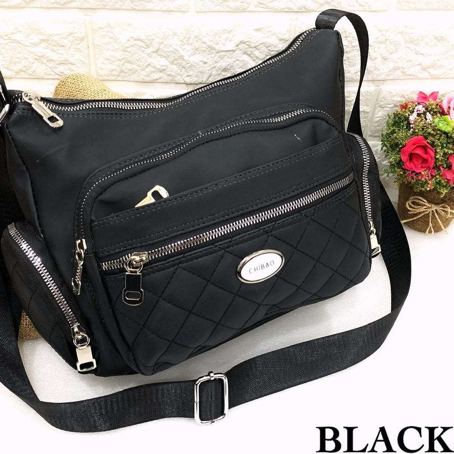 ☏ TAS CHIBAO CASANDRA WANITA SELEMPANG BAHAN PARASUT BESAR BANYAK RUANG ♚