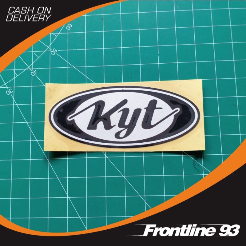 Sticker Cutting KYOTO - stiker Kyoto helmet - stiker racing - stiker motor mobil helm dll